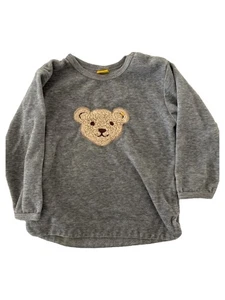 Steiff Pullover Teddy Bär Sweatshirt Grau Kinder Gr. 74 Langarm - Bild 1 von 4