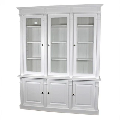 Vitrine Buffetschrank Küchenbuffet Esszimmerschrank Landhaus weiß - Bild 1 von 4