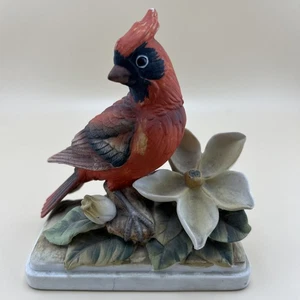 Vtg Hand Painted Lefton Bisque Porcelain Cardinal KW864 - Picture 1 of 9