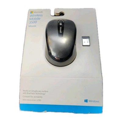 Microsoft Wireless Mobile Mouse 3500 Brand New  GMF-00010 All Seals Intact BNIB - Image 1 of 4