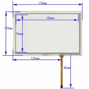 Panel de vidrio para pantalla táctil XWT1055 4 hilos 170 mm*109 mm - Imagen 1 de 1