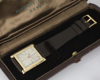 Vintage Audemars Piguet 26mm Tank  1956 18K Gold Manual Mens Swiss Watch x Box - Image 1 of 4