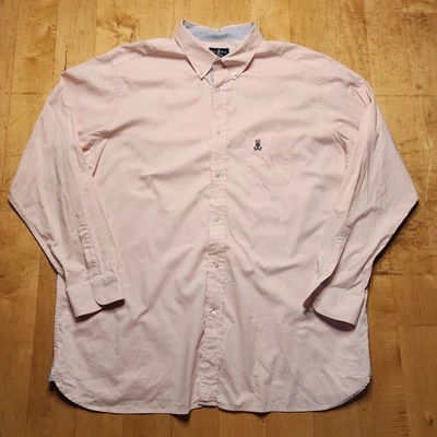 Psycho Bunny Flannel Shirt Mens 2XLT Pink Long Sleeve Button Down - Image 1 of 4