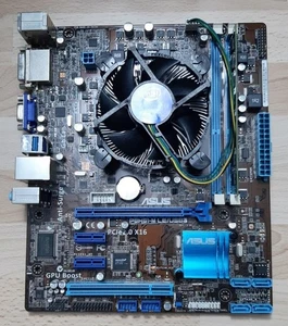 Scheda Madre ASUS P8H61-M LE/USB3 + Intel Core i5-2500 3.30GHz + 8GB RAM DDR3 - Zdjęcie 1 z 6