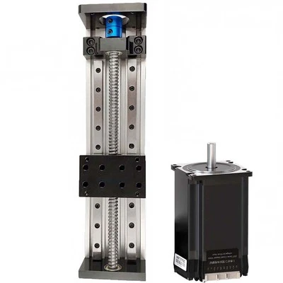 Linear Double Rails CNC Sliding Table Nema23 motor kit 1605 Ball Screw Load 60kg - Image 1 of 4