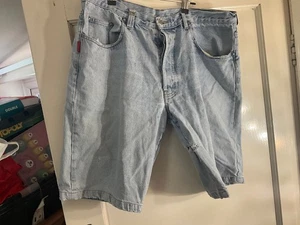 Vintage Naf Naf mens blue distressed look shorts size 36" #2 - Picture 1 of 3