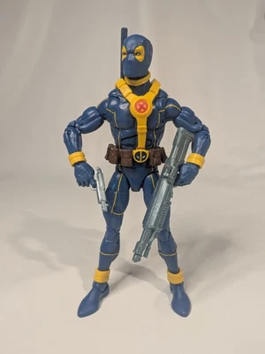 Marvel Legends Strong Guy BAF Wave Blue Deadpool 6" Missing 1 Sword See Pics - Image 1 of 4