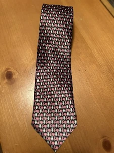 Giorgio Mariani 100% Seide Krawatte Cravatta Krawatte Italy Vintage Rosa Business Print - Bild 1 von 4