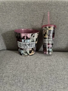 Taylor Swift Popcorn Bucket And Premium Cup - Brand New - Picture 1 of 1