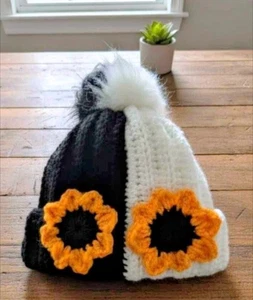 Art The Clown Horror Motto Handarbeit gehäkelt Beanie. Goth Terrifier Halloween - Bild 1 von 1