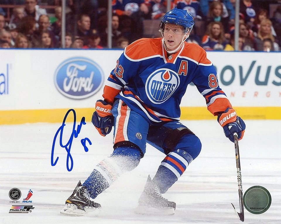 FOTO firmada por ALES HEMSKY EDMONTON OILERS 8"x10" con certificado de autenticidad Foto 1 de 1