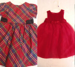 GYMBOREE 6-12 18-24 2T Holiday Celebrations Plaid or Red Dress Choice NWT