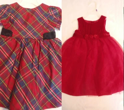 GYMBOREE 6-12 18-24 2T Holiday Celebrations Plaid or Red Dress Choice NWT - Image 1 of 2