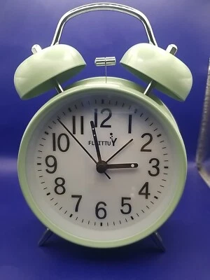 FLOITTUY {Loud Alarm for Deep Sleepers) 4'' Twin Bell Alarm Clock with Backli... - Image 1 of 4
