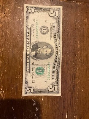 1981 series 5 dollar bill rare - Image 1 of 4