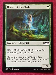 Magic The Gathering 2020 CORE SET M20 HEALER OF THE GLADE green card MTG - Picture 1 of 2