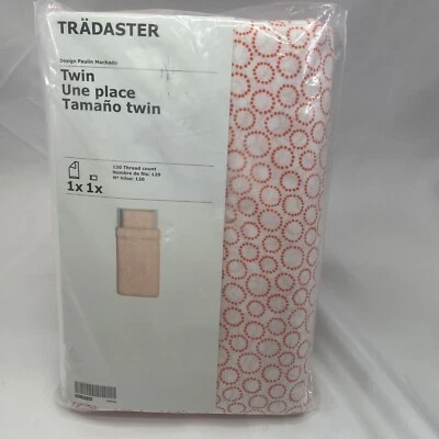 Funda nórdica y funda de almohada IKEA TRADASTER naranja con círculos punteados - Doble Foto 1 de 4