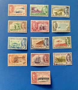 Cayman Islands KGVI 1950 set 1/4d - 10s SG 135-47 MLH/MH - Picture 1 of 8