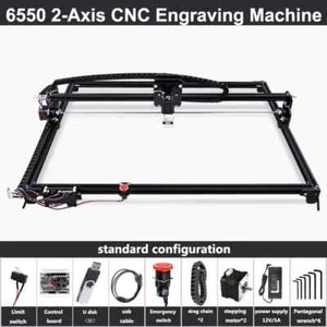 6550 2-Achsen CNC Graviermaschine Arbeitsbereich Lasergravierer mit Not-Aus - Bild 1 von 20