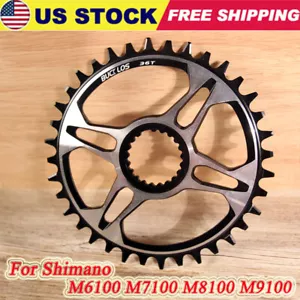 Anillo de cadena ancho estrecho montaje directo BUCKLOS MTB 32-38T para Shimano 12 velocidades M8100 - Imagen 1 de 20