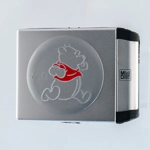DISNEY WINNIE THE POOH Silver MD MiniDisc Player Walkman [FOR PARTS / REPAIR] - Picture 1 of 9