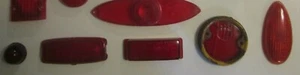 AUSWAHL Oldtimer ROTES GLAS RÜCKLICHT LINSE Chevy FORD CHRYSLER [Z46b4] - Bild 1 von 11