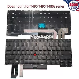 Nuevo teclado estadounidense para Lenovo ThinkPad T490s T495s P1 Gen1 X1 Extreme 1ª generación - Imagen 1 de 10