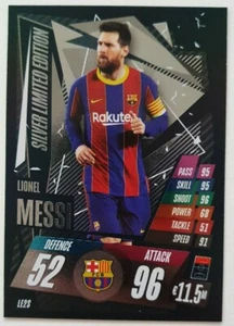 2020/21 Match Attax UEFA - Lionel Messi Silver Limited Edition LE2S Barcelona - Bild 1 von 1
