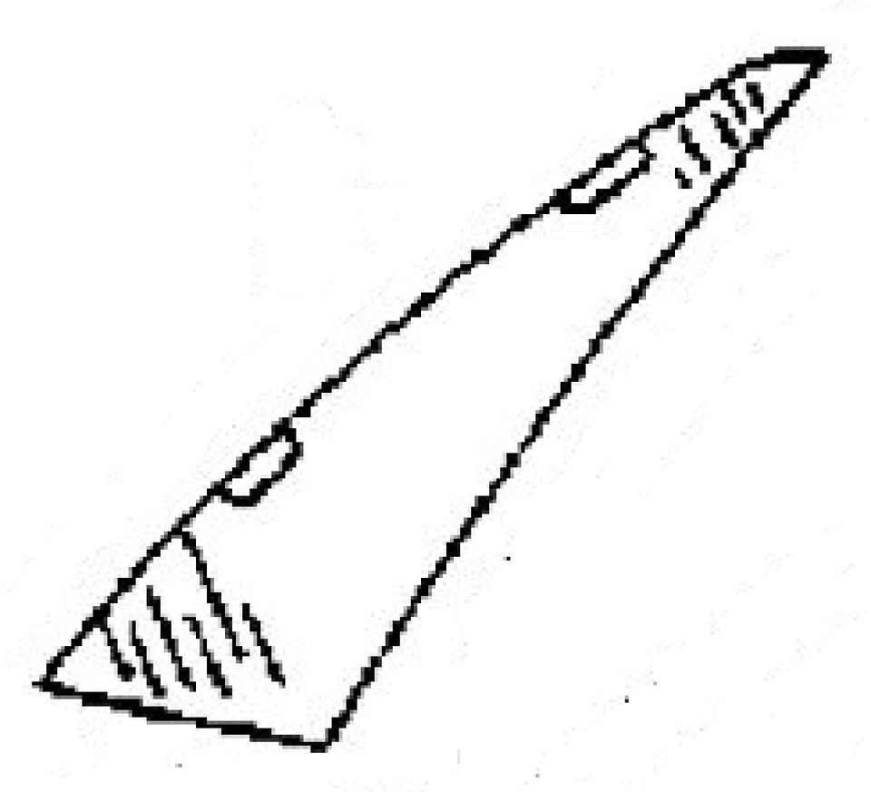 Compatível com Buick Park Avenue 1994-1996 4 portas sedã driver vidro de ventilação frontal lateral esquerdo - Imagem 1 de 1