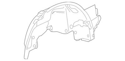 Mercedes Benz SLK250 SLK55 AMG SLK350 12-16 Right Inner Wheelhouse OE 1726300469 - Image 1 of 3