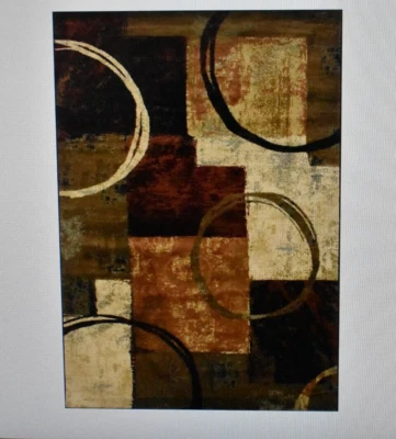 Oriental Weavers Hudson 2544B Sphinx Patchwork Casual Brown Area Rug 2' x 3' - Image 1 of 4