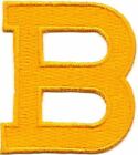 1 7/8" Bright Yellow Monogram Block letter B Embroidery Patch