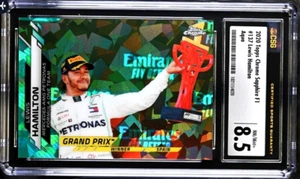 2020 TOPPS CHROME SAPPHIRE F1 #/99 AQUA REFRACTOR #137 LEWIS HAMILTON CSG 8.5 SP - Picture 1 of 6