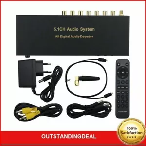 RH-688X 5.1CH Audio Decoder Bluetooth 5.0 Digital HDMI Optical Fiber Coaxial SZ - Picture 1 of 8