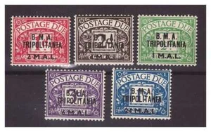TRIPOLITANIA OCC. BRITANNICA 1950 - SEGNATASSE B. M. A. SERIE NUOVA ** MNH - Imagen 1 de 1