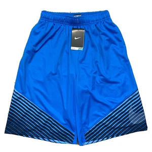 Nike Dri Fit Elite Jugend Jungen blau groß belüftete Basketballshorts mit Tasche neu mit Etikett - Bild 1 von 7
