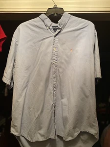 Ralph Lauren Golf Women’s Short Sleeve Button Up Light Blue Plaid Shirt Size 2XL - Picture 1 of 7