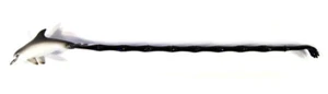 Hand Painted 18" Backscratcher Back Scratcher Gray Dolphin 45D - Picture 1 of 3