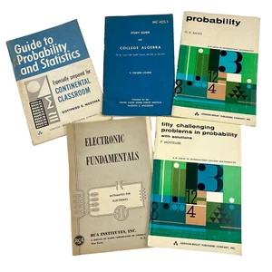 5 Paperback University College Math Book Lot 1950s-60s Noether Bates Mosteller - Imagen 1 de 12
