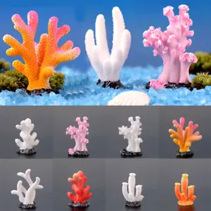 MINI Artificial Resin Coral Reef Aquarium Ornaments Landscaping Fish Tank Decor - Picture 1 of 46