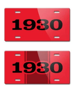 1930 Customizable License Plate - 15 colors - 4 font styles - Picture 1 of 67