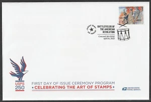 US 5977k Battlefields of Revolution Saratoga Ceremony Program FDC 2025 - Picture 1 of 3