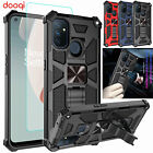 For OnePlus 9 / 9 Pro Nord N100 / N10 5G Full Body Kickstand Case+Tempered Glass