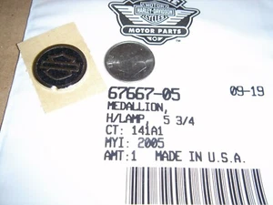 Harley Davidson Headlamp Emblem OEM 67667-05 Free Shipping - Picture 1 of 1