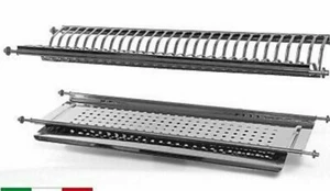 SCOLAPIATTI IN ACCIAIO INOX PER CASSA DA 80-90-100 CM - Imagen 1 de 2