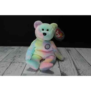Ty Beanie Baby - B.B. the Birthday Bear - MINT with MINT TAGS Stuffed Animal Toy - Picture 1 of 4