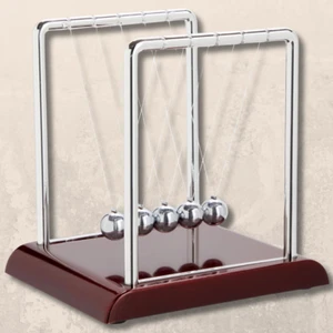 Newton's Cradle Office Desk Toy Kinetic Education Gravity Balance Balls - Picture 1 of 10