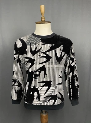 Alexander McQueen Swallow Bird & Skulls Men's Black Crewneck Sweater Size S - Image 1 of 4