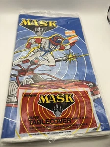 Vintage NEW Sealed Unused MASK Paper TableCover 54”x 88” 1985 MATTEL 1703 VTG - Picture 1 of 15