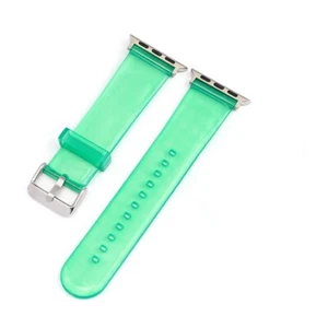 Clear TPU Jel Watch Strap for Apple Watch Band iWatch 6 5 4 3 2 SE 38 40 42 44mm - Picture 1 of 24